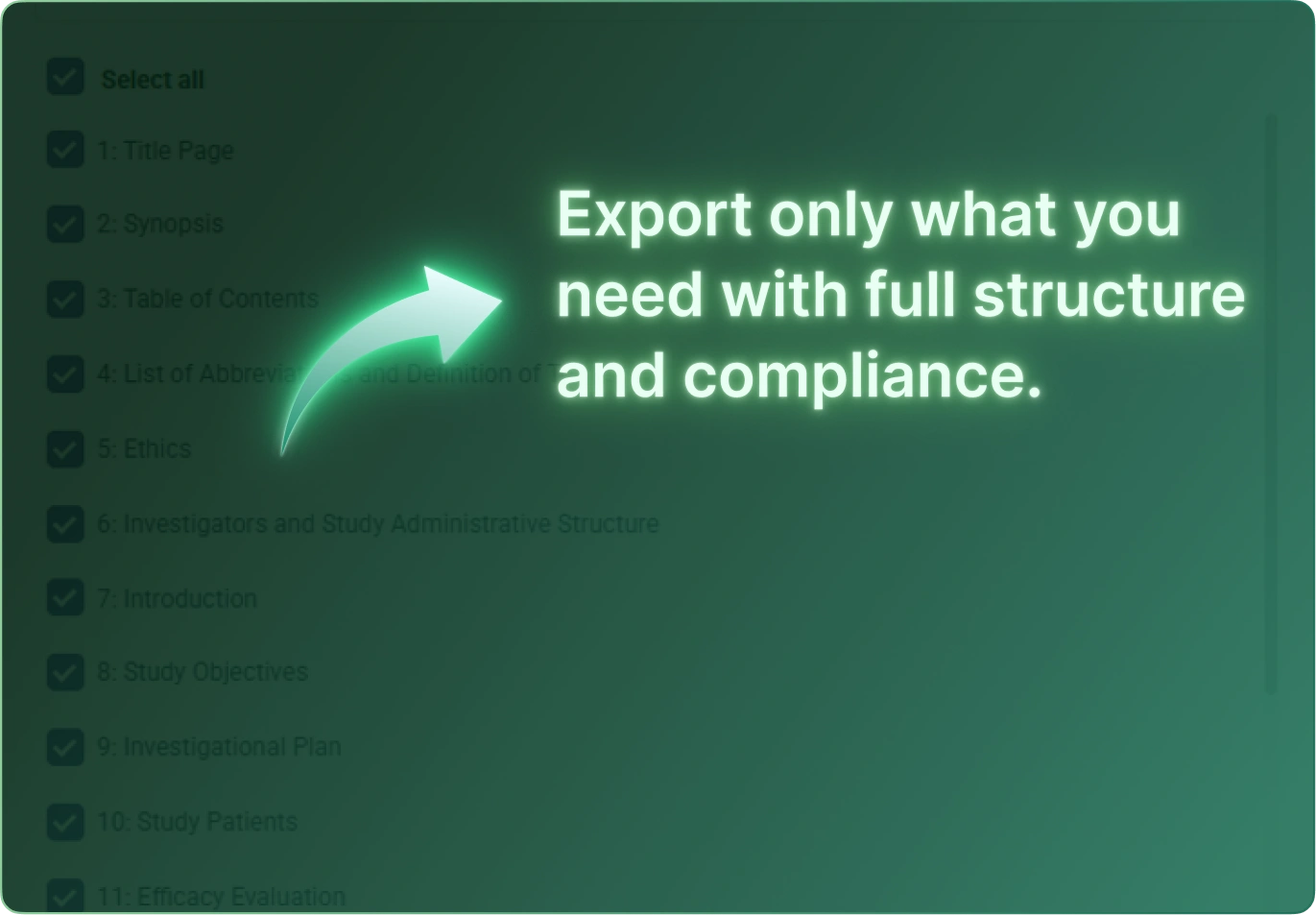 Export Functionalities