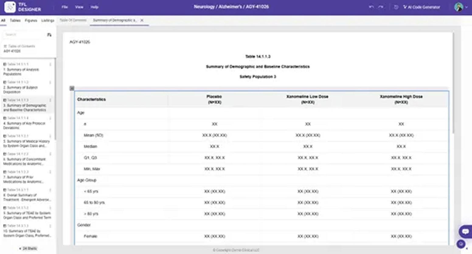 SAS code generated from AI Code Generator.